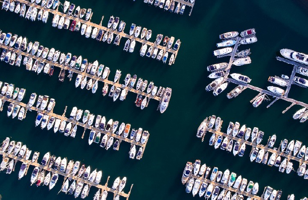 Bunch of boats on dock